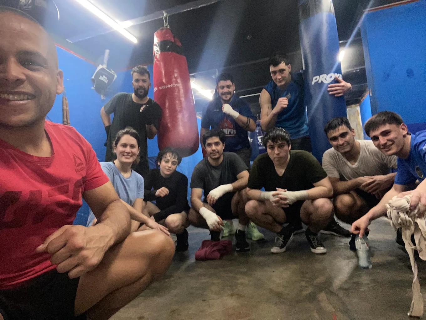 Alumno entrenando en Suburbia Boxx