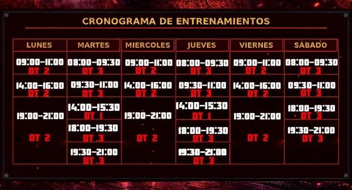 Grilla de Horarios Suburbia